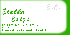 etelka csizi business card